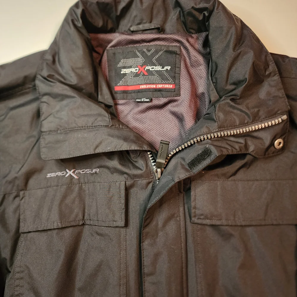 ZeroXposur Men's Black Windbreaker Jacket - Picture 2 of 5